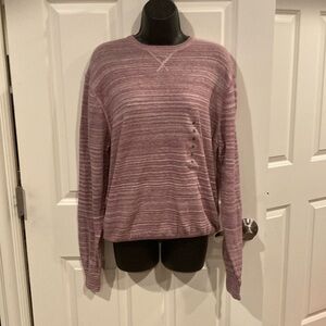 Medium original weatherproof vintage purple sweater - NWT - 100% cotton